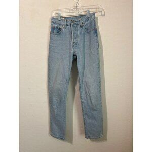 Levi's Light Wash 501 Jeans W23 L28 Skinny Jeans Western Cowgirl